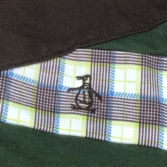 Penguin by Munsingwear Boys' Zip Front Jacket Green Yellow XL W/ Penguin Logo - Picture 5 of 11